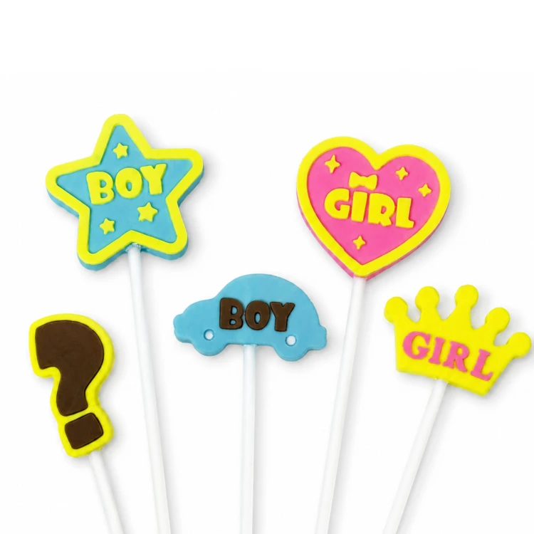 Forma silikonowa Gender party napisy Boy Girl do czekolady i dekoracji