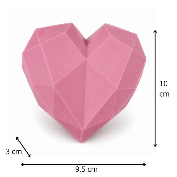 Forma silikonowa do czekolady Duże serce geometryczne – żywica, gips, tort