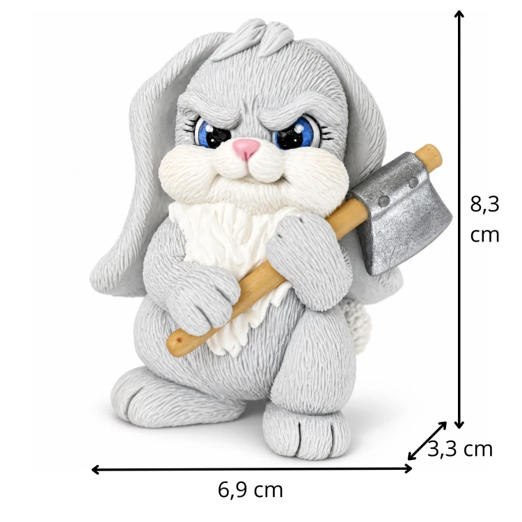 Forma silikonowa Zajączek 2D – tort, czekolada, świece, gips