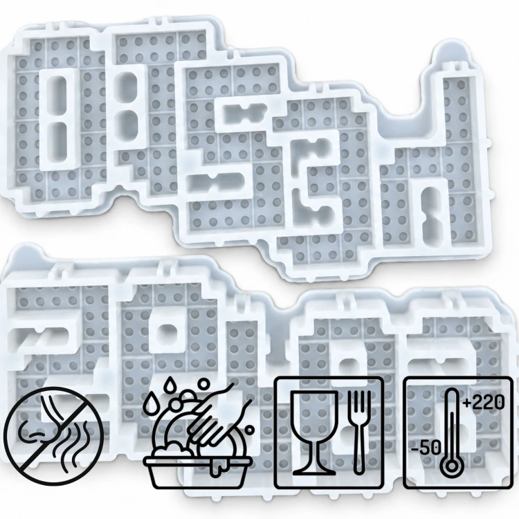 Forma silikonowa Cyfry klockowe – urodziny, lizaki, czekolada
