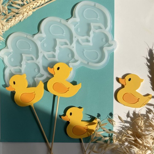 Forma silikonowa Kaczuszki – baby shower, chrzciny, lizaki