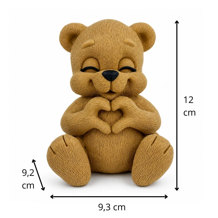 Forma silikonowa Miś XL 3D do czekolady, świec i dekoracji
