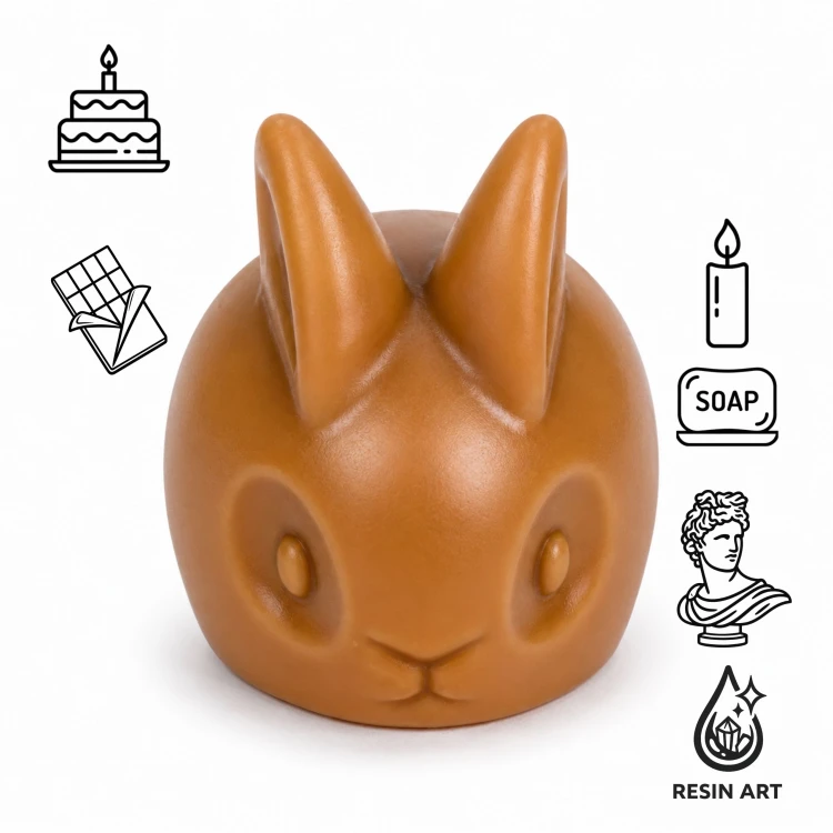 Forma silikonowa do galaretki Zajączek – pudding, mus, monoporcje