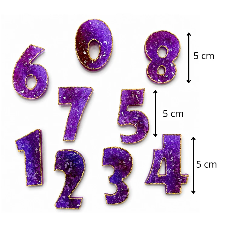 Forma silikonowa Cyfry 5 cm – urodziny, jubileusz, czekolada, lizaki