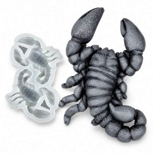 Forma silikonowa Skorpion 2D – znak zodiaku, czekolada, świece