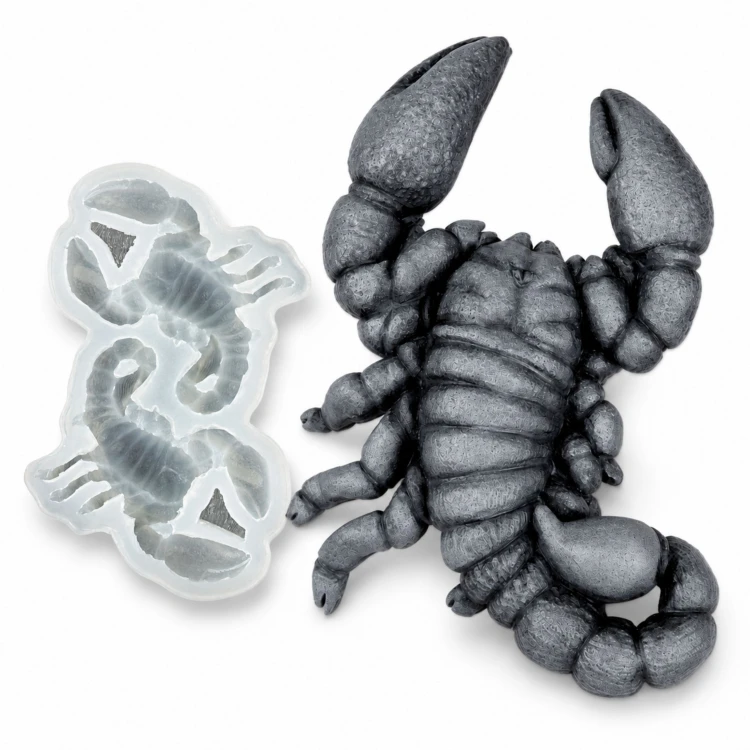 Forma silikonowa Skorpion 2D – znak zodiaku, czekolada, świece
