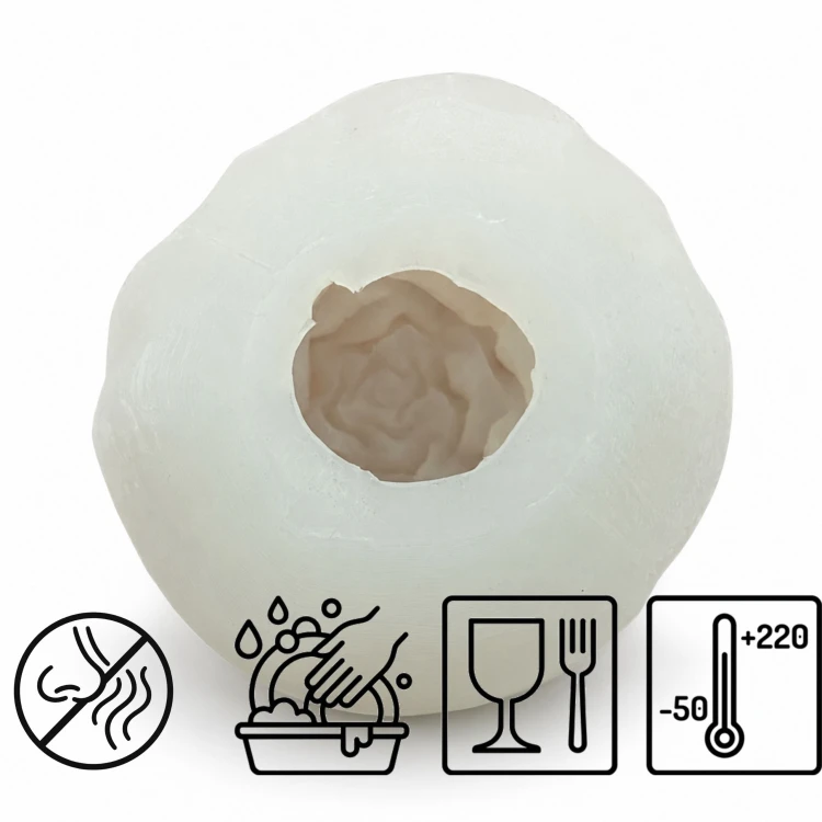 Foremka silikonowa Róża do świec 7 cm