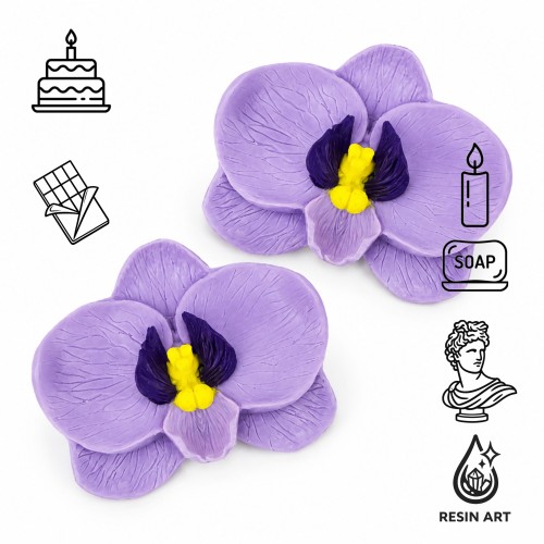 Forma silikonowa do świec kwiaty Orchidea do czekolady, gipsu, mydła
