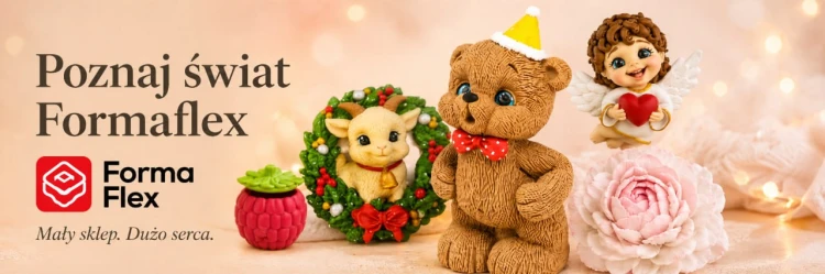 Forma silikonowa Lama 3D – czekolada, świece, mydło, gips