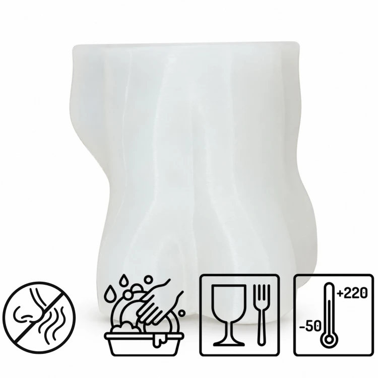 Forma silikonowa Lisek 3D – czekolada, świece, mydło, gips