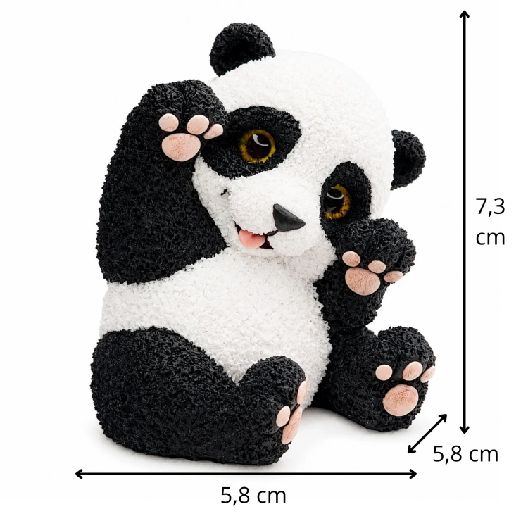 Forma silikonowa Panda 3D – tort dziecięcy, czekolada, świece