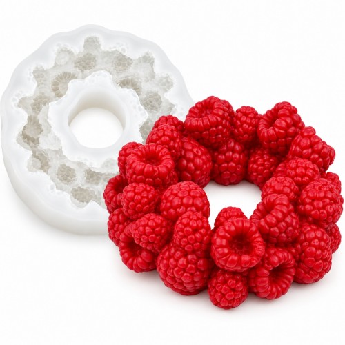 Forma silikonowa Wieniec z malin 8,5 cm – tort, czekolada