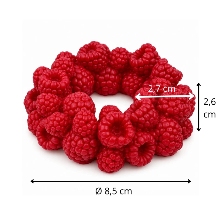 Forma silikonowa Wieniec z malin 8,5 cm – tort, czekolada