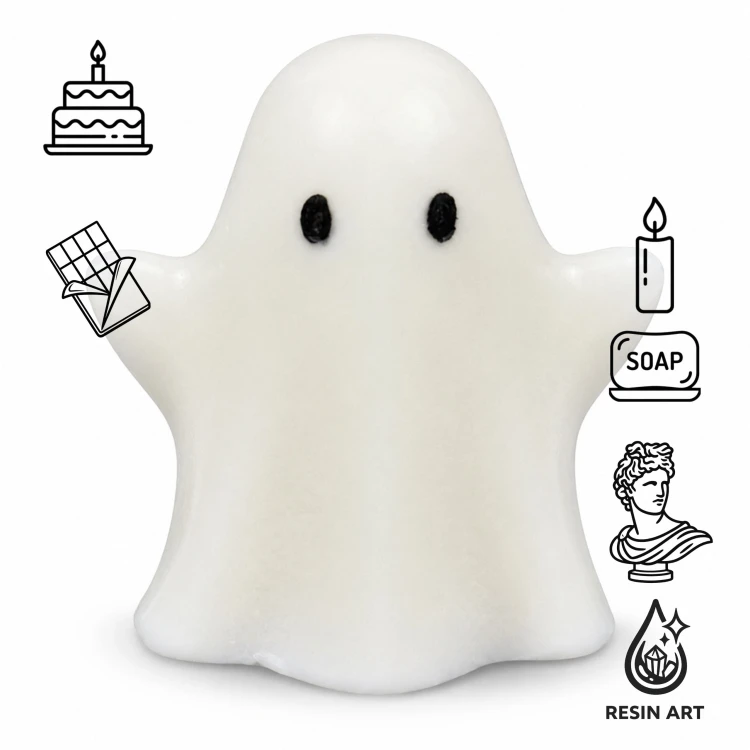 Forma silikonowa Żelkowy duszek – galaretka, czekolada, Halloween